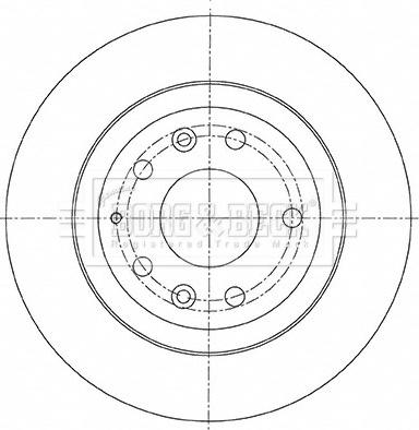 Borg & Beck BBD5488 - Гальмівний диск autocars.com.ua