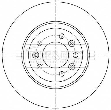 Borg & Beck BBD5491 - Тормозной диск avtokuzovplus.com.ua