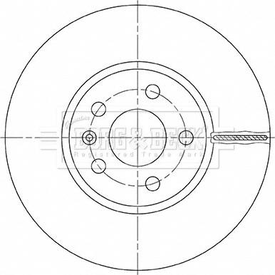 Borg & Beck BBD5493 - Тормозной диск avtokuzovplus.com.ua