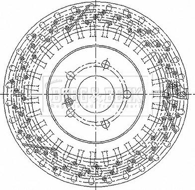 Borg & Beck BBD5496 - Гальмівний диск autocars.com.ua