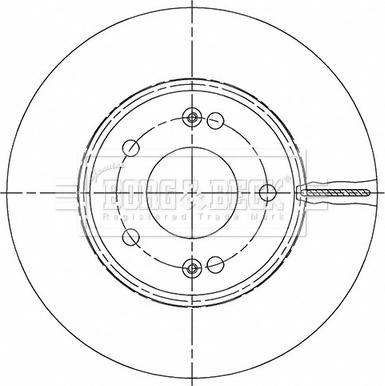 Borg & Beck BBD5500 - Тормозной диск avtokuzovplus.com.ua