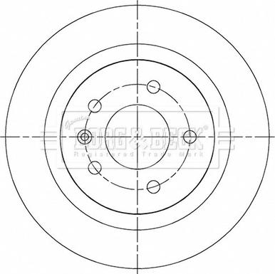 Borg & Beck BBD5501 - Гальмівний диск autocars.com.ua