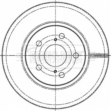 Borg & Beck BBD5502 - Гальмівний диск autocars.com.ua