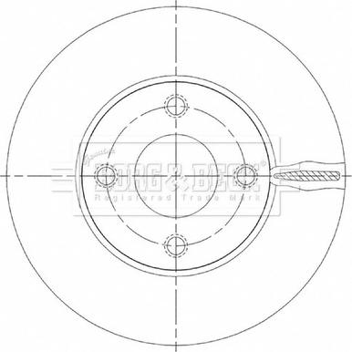 Borg & Beck BBD5503 - Гальмівний диск autocars.com.ua