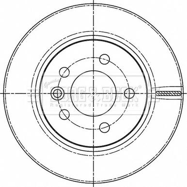 Borg & Beck BBD5509 - Тормозной диск avtokuzovplus.com.ua