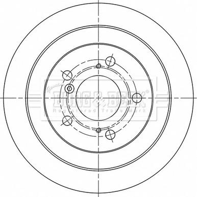 Borg & Beck BBD5510 - Тормозной диск avtokuzovplus.com.ua