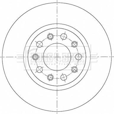 Borg & Beck BBD5523 - Гальмівний диск autocars.com.ua