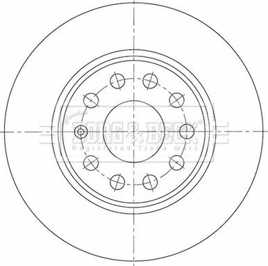 Borg & Beck BBD5526 - Тормозной диск avtokuzovplus.com.ua