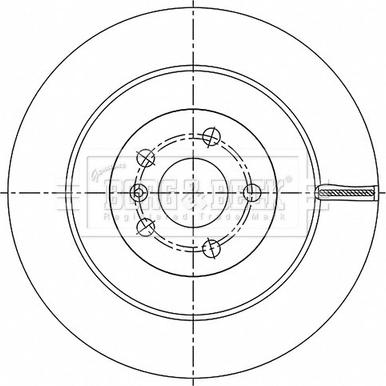 Borg & Beck BBD5531 - Тормозной диск avtokuzovplus.com.ua