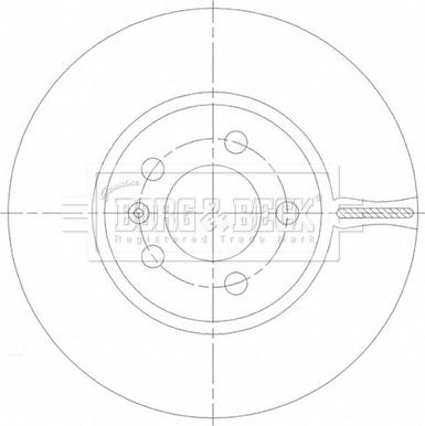 Borg & Beck BBD5532 - Гальмівний диск autocars.com.ua