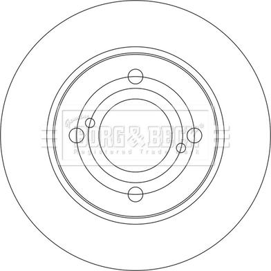 Borg & Beck BBD5543 - Гальмівний диск autocars.com.ua