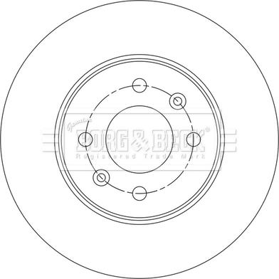 Borg & Beck BBD5549 - Гальмівний диск autocars.com.ua