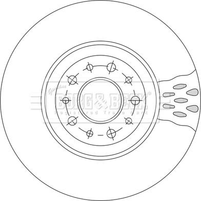 Borg & Beck BBD5554 - Тормозной диск avtokuzovplus.com.ua