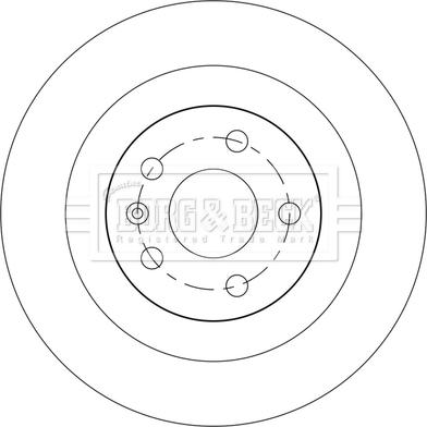 Borg & Beck BBD5555 - Тормозной диск avtokuzovplus.com.ua