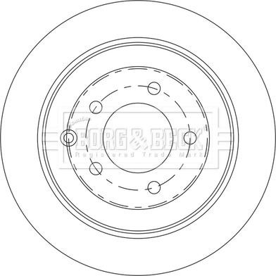 Borg & Beck BBD5565 - Гальмівний диск autocars.com.ua