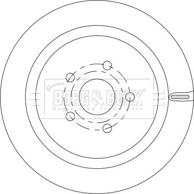 Borg & Beck BBD5573 - Гальмівний диск autocars.com.ua