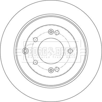 Borg & Beck BBD5591 - Гальмівний диск autocars.com.ua