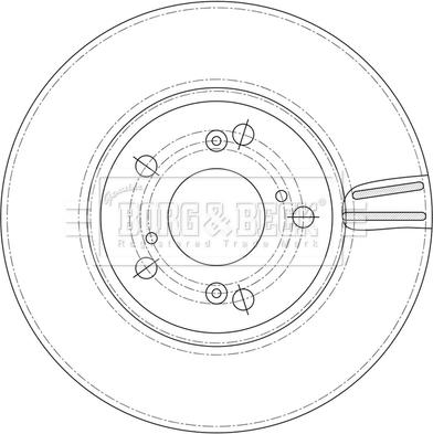 Borg & Beck BBD5593 - Гальмівний диск autocars.com.ua