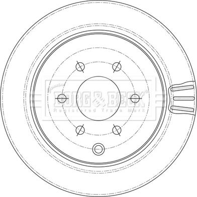 Borg & Beck BBD5601 - Гальмівний диск autocars.com.ua