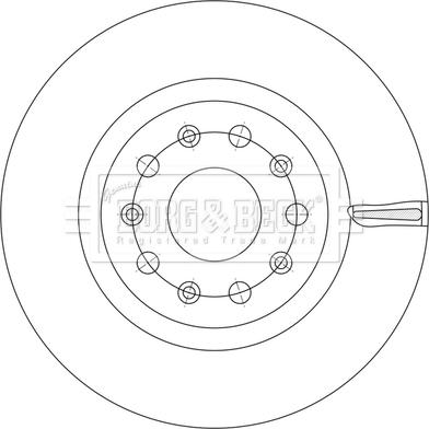 Borg & Beck BBD5629 - Гальмівний диск autocars.com.ua