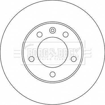 Borg & Beck BBD5722S - Тормозной диск avtokuzovplus.com.ua