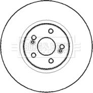 Borg & Beck BBD5764S - Гальмівний диск autocars.com.ua