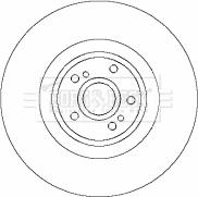 Borg & Beck BBD5773S - Гальмівний диск autocars.com.ua