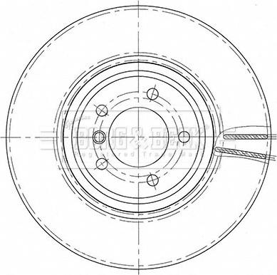 Borg & Beck BBD5801S - Гальмівний диск autocars.com.ua