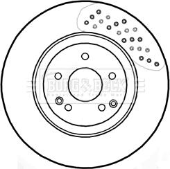 Borg & Beck BBD5804S - Гальмівний диск autocars.com.ua