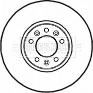 Borg & Beck BBD5815S - Гальмівний диск autocars.com.ua