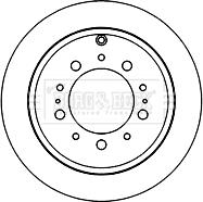 Borg & Beck BBD5834S - Гальмівний диск autocars.com.ua