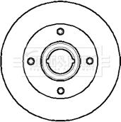 Borg & Beck BBD5846S - Гальмівний диск autocars.com.ua