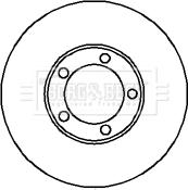 Borg & Beck BBD5847S - Гальмівний диск autocars.com.ua