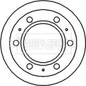 Borg & Beck BBD5852S - Гальмівний диск autocars.com.ua