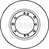 Borg & Beck BBD5854S - Гальмівний диск autocars.com.ua