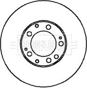 Borg & Beck BBD5865S - Гальмівний диск autocars.com.ua