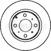 Borg & Beck BBD5868S - Гальмівний диск autocars.com.ua