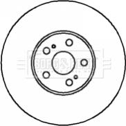 Borg & Beck BBD5874S - Тормозной диск avtokuzovplus.com.ua