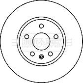 Borg & Beck BBD5894S - Гальмівний диск autocars.com.ua