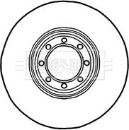 Borg & Beck BBD5902S - Гальмівний диск autocars.com.ua