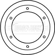 Borg & Beck BBD5921S - Гальмівний диск autocars.com.ua