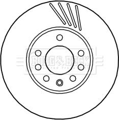 Borg & Beck BBD5943S - Гальмівний диск autocars.com.ua