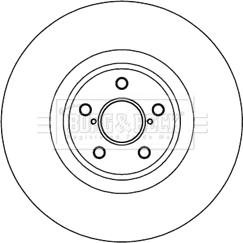 Borg & Beck BBD5971S - Гальмівний диск autocars.com.ua
