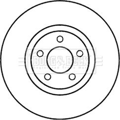 Borg & Beck BBD5979S - Гальмівний диск autocars.com.ua