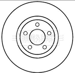 Borg & Beck BBD5980S - Гальмівний диск autocars.com.ua