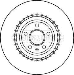 Borg & Beck BBD5991S - Гальмівний диск autocars.com.ua