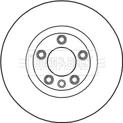 Borg & Beck BBD5994S - Гальмівний диск autocars.com.ua