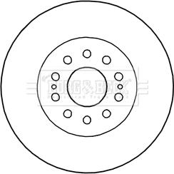 Borg & Beck BBD5998S - Гальмівний диск autocars.com.ua