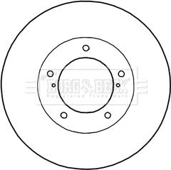 Borg & Beck BBD6003S - Гальмівний диск autocars.com.ua