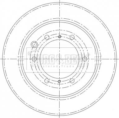 Borg & Beck BBD6008S - Гальмівний диск autocars.com.ua